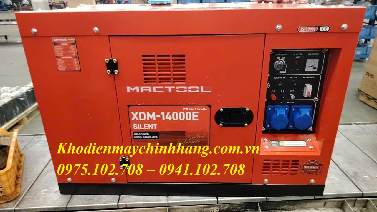 Máy Phát Điện Chạy Dầu 10Kw Mactool XDM-14000E
