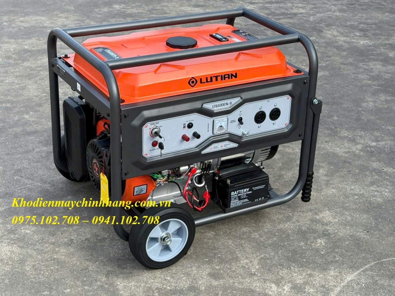 Máy Phát Điện Chạy Xăng 5Kw Lutian LT6500EN-9