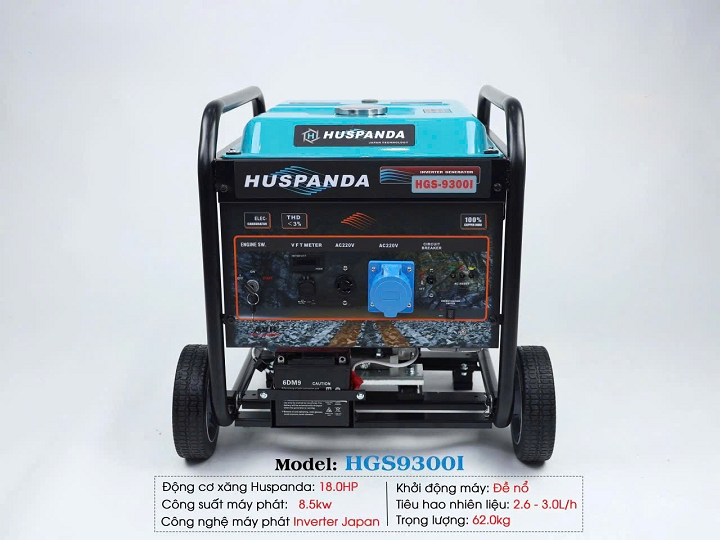 Máy Phát Điện Chạy Xăng 8.5Kw Huspanda HGS9300I Inverter