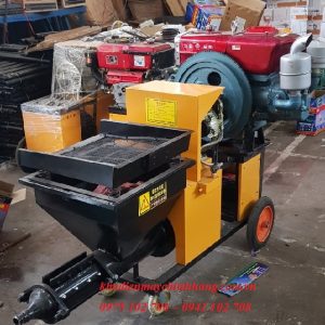 Máy Phun Vữa Trát Tường Chạy Đầu Nổ Diezen
