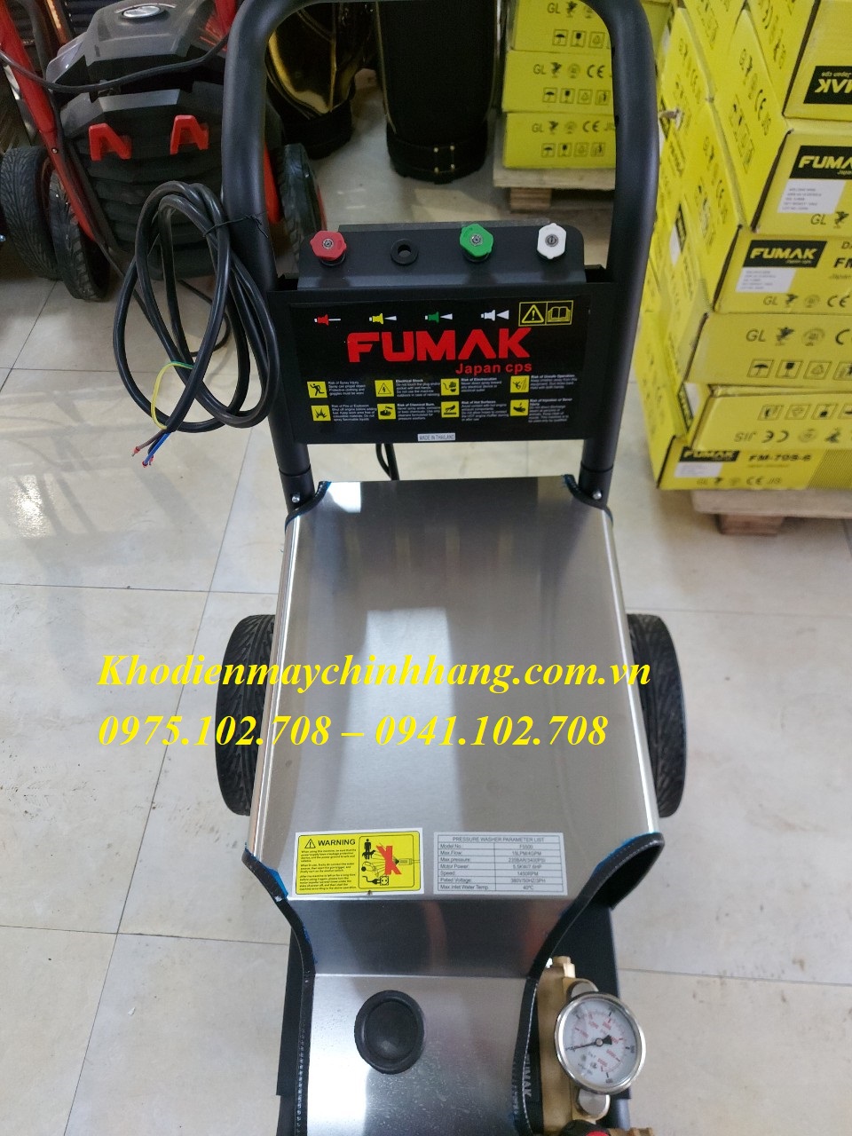 Máy Rửa Xe Áp Lực Cao Fumak F-5500 (380V)